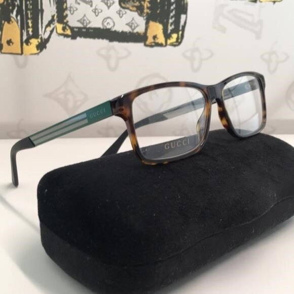 Gucci GG0692O 005 – Havana Green Rectangular | 57-16-150 | New Authentic” - Picture 3 of 11